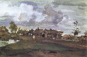 Valentin Serov A Village oil painting reproduction